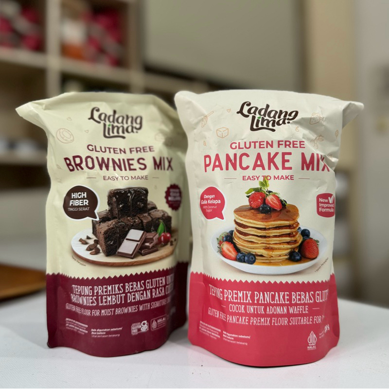 

pancake & brownies mix (gluten free) - Adonan Pancake/waffle/brownies bebas terigu