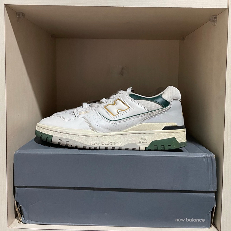 New Balance 550 White Nightwatch Green