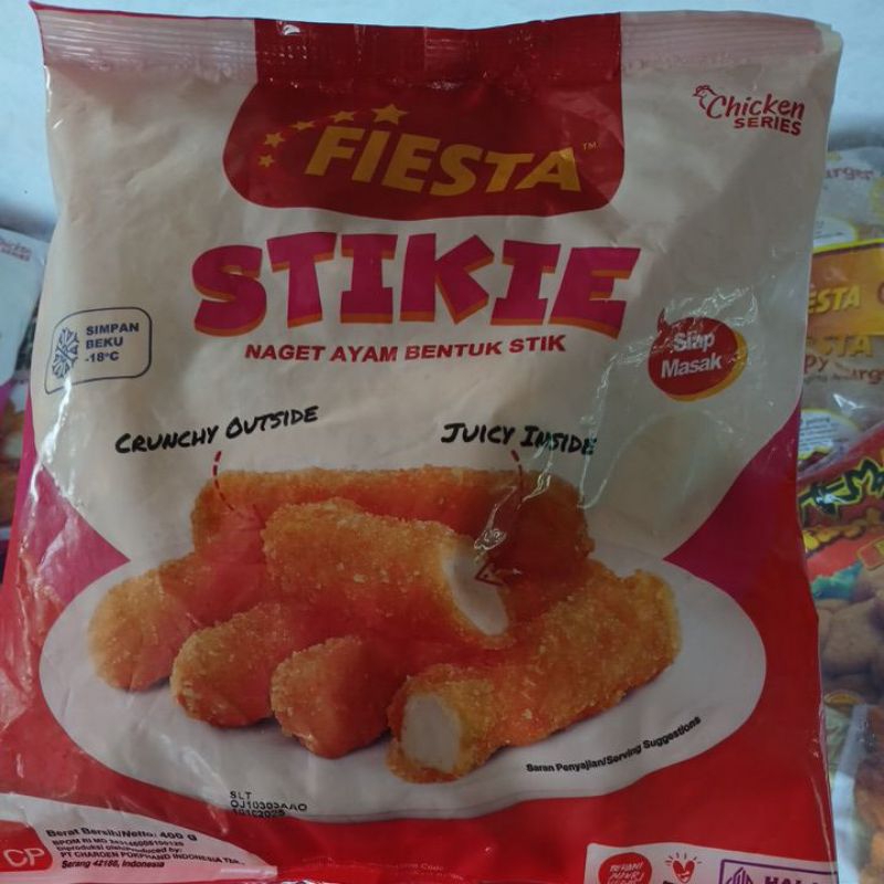 

FIESTA STIKIE NUGET AYAM BENTUK STIK 400 GRAM