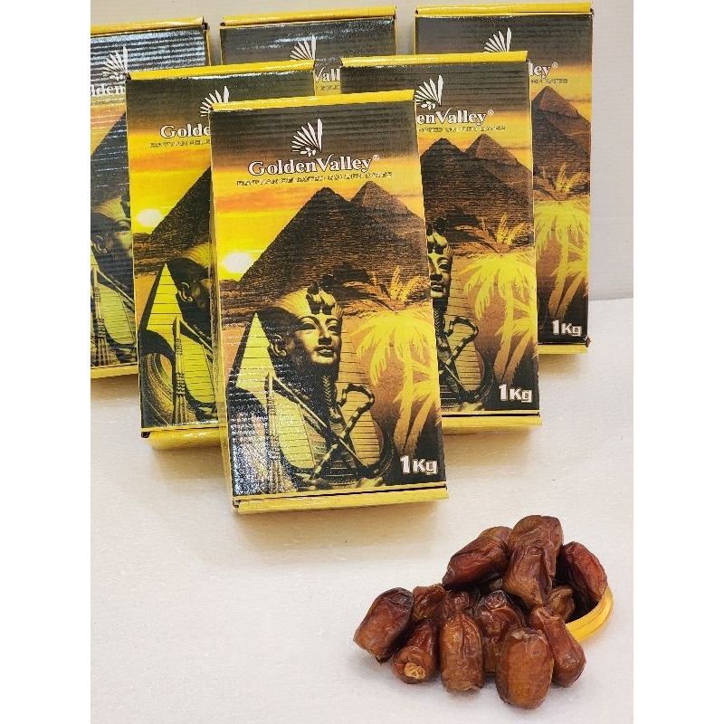 

kurma mesir golden valley 1kg kemasan kardus golden vally