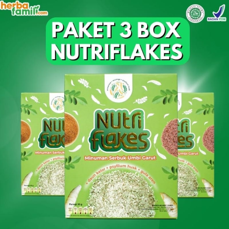 

Nutriflakes 3 Box Paket Asam Lambung Asli 100% pengriman pekanbaru