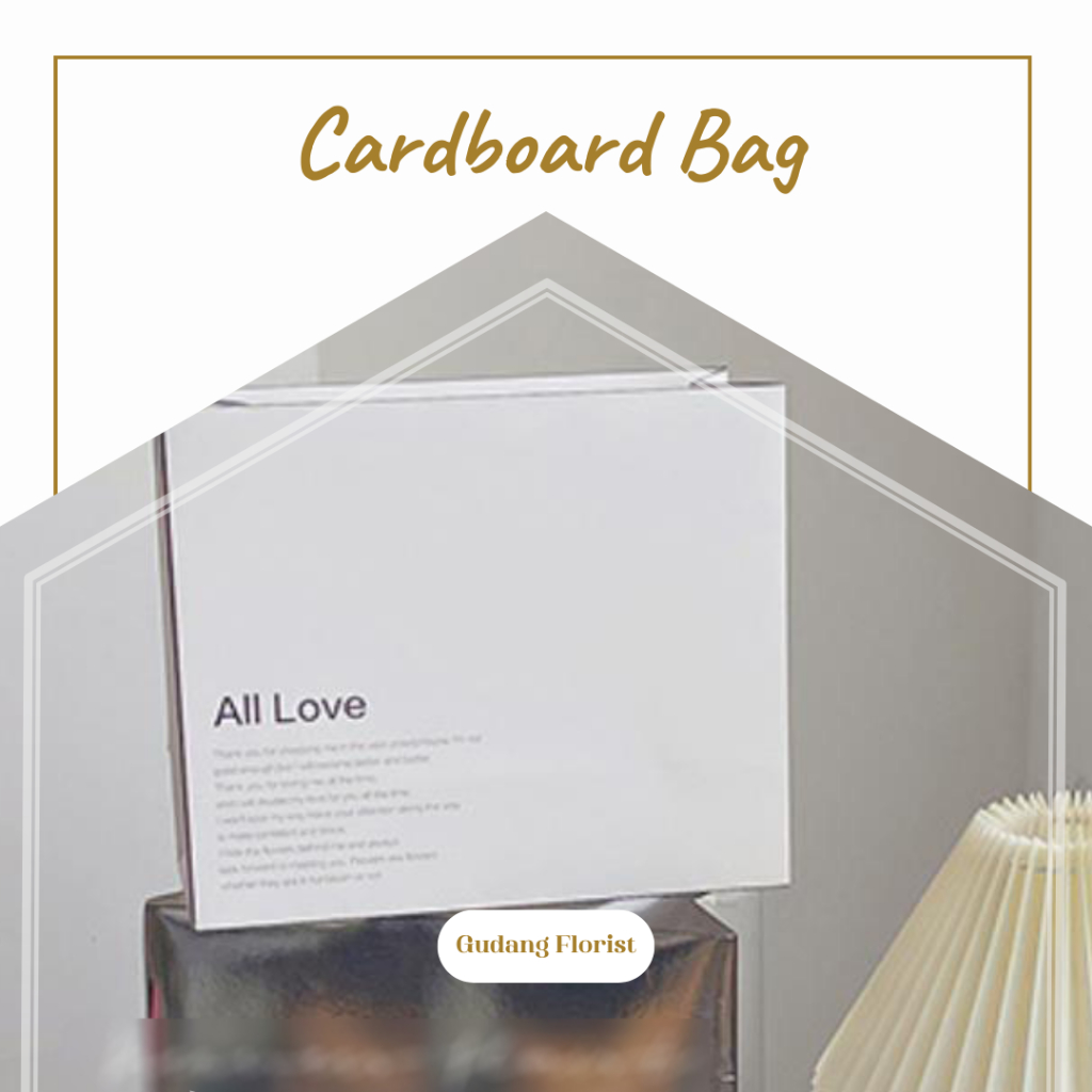 

CARDBOARD BAG / KERANJANG KERTAS / KERANJANG BUNGA
