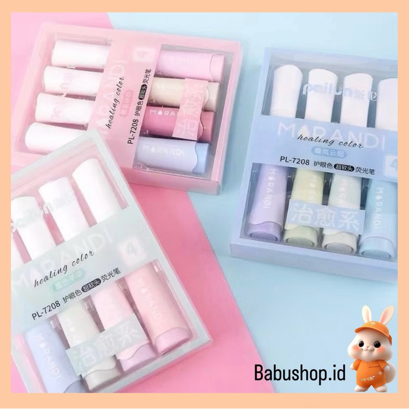 

BBS STABILO MORANDI PIRAL ISI 4 PCS DENGAN WARNA PASTEL YANG CANTIK UNIK UNTUK HIGHLIGHT TULISAN DLL