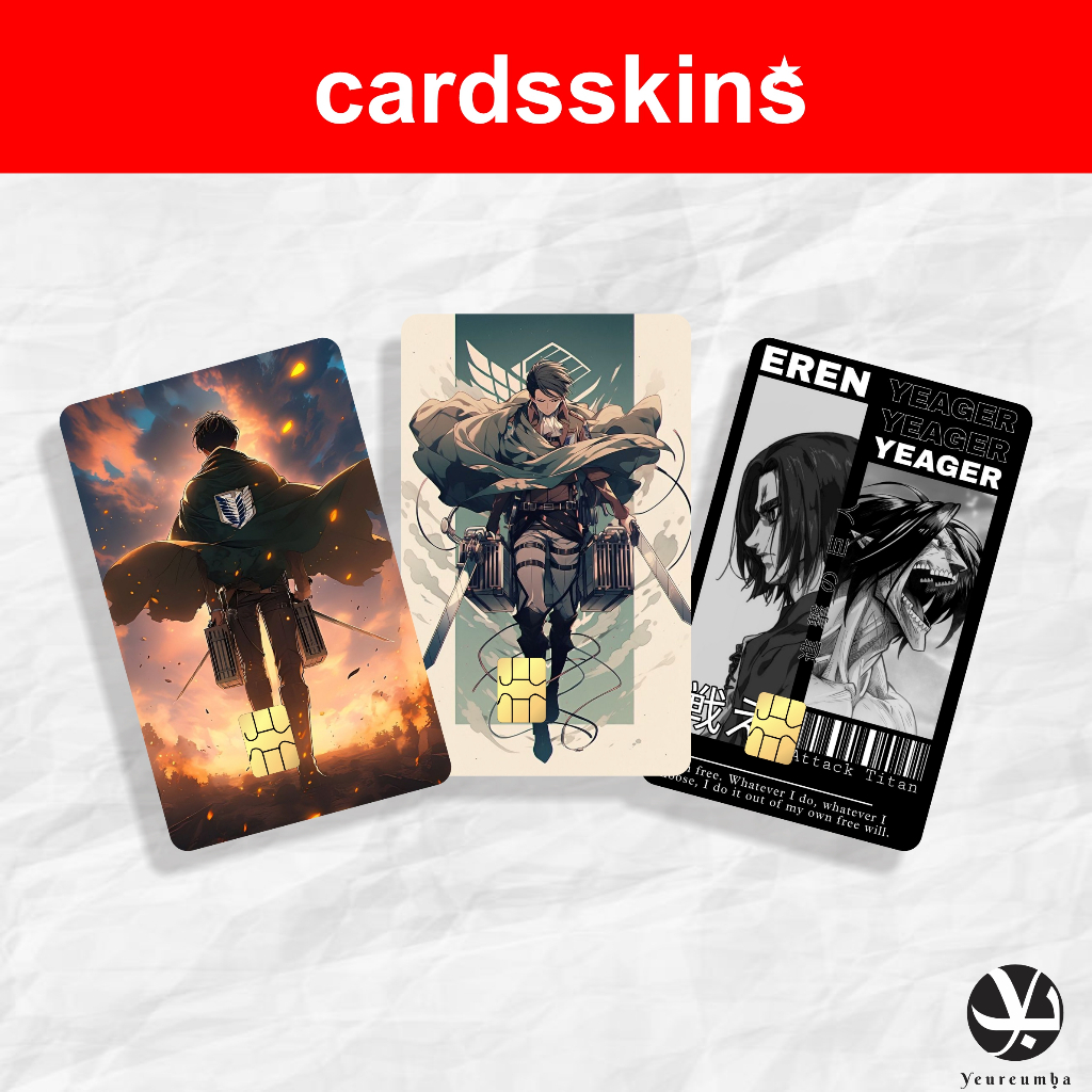

Sticker Skin Card Stiker Kartu ATM Debit Credit Emoney Flazz Stiker Kartu Tema Attack On Titan