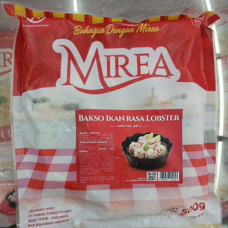 

MIREA BAKSO IKAN RASA LOBSTER 500 GRAM