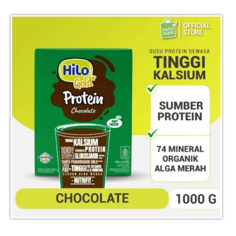 

Hilo Gold Chocolate 1000 gr 1 kg Susu Protein Dewasa Tinggi Kalsium