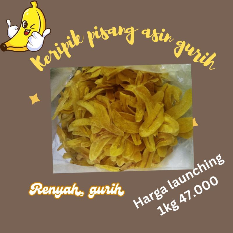

KERIPIK PISANG ASIN 1KG HARGA PROMO