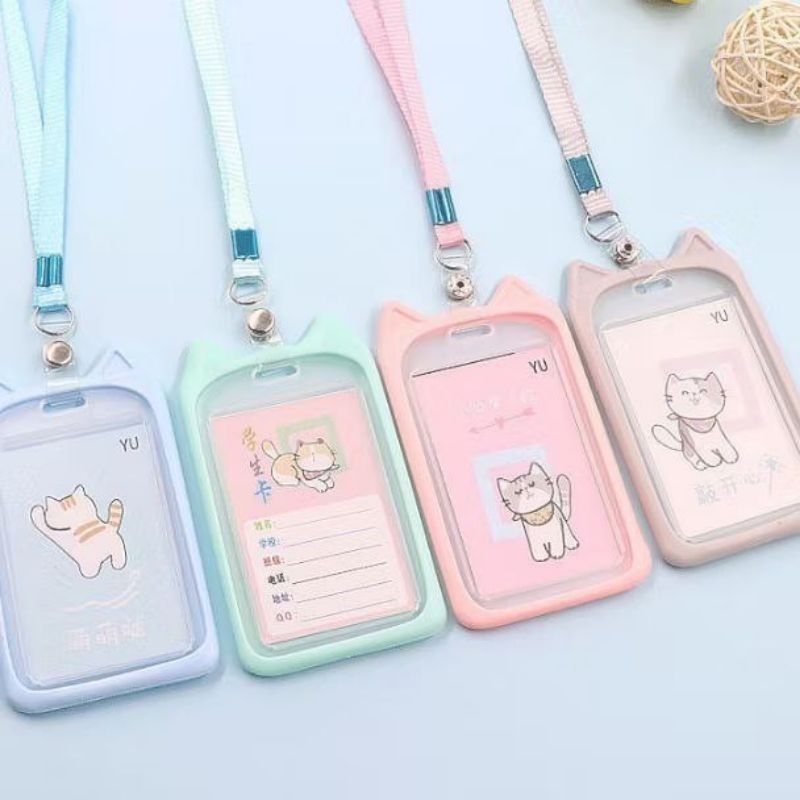 

Card Holder Name Tag Lanyard Gantungan Kartu Motif Kuping