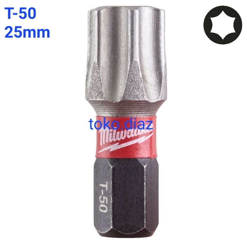 Mata obeng Milwaukee T50 / panjang 25mm
