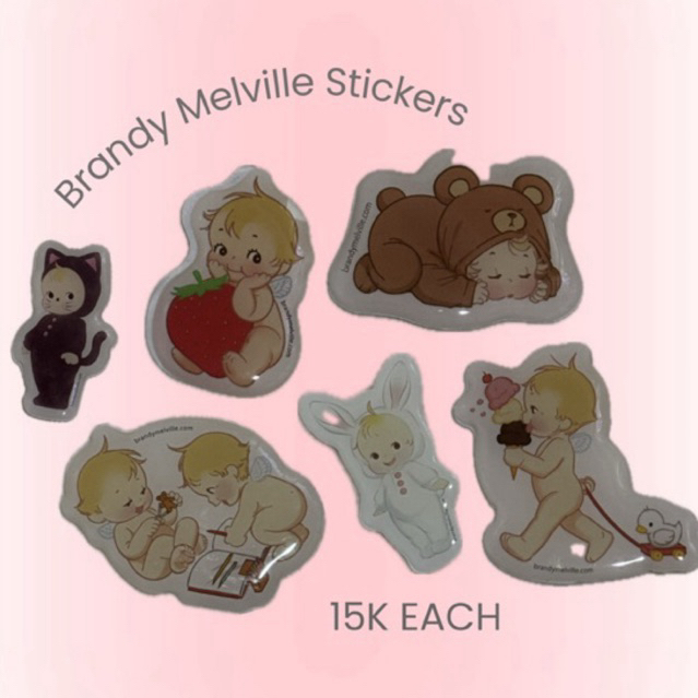 

Brandy Melville Stickers Original 3D