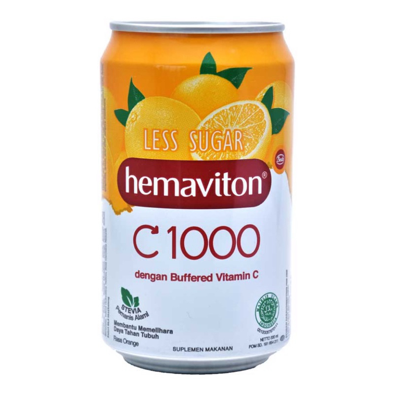 

hemaviton C1000 Orange Less Sugar 330 ml | hemaviton rendah gula