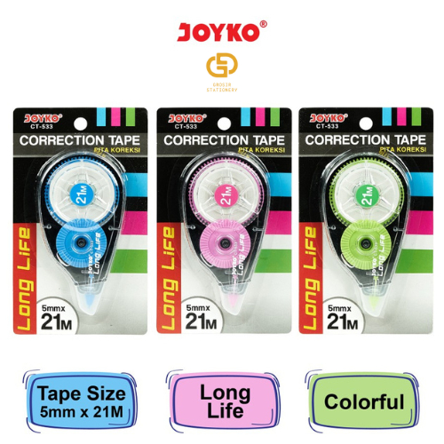 

(1 PCS) Correction Tape Pita Koreksi Joyko CT-533
