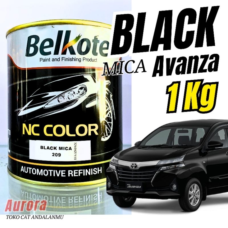 CAT HITAM METALIK BELKOTE BLACK MICA KEMASAN 1KILO CAT HITAM AVANZA XENIA  HITAM METALIC