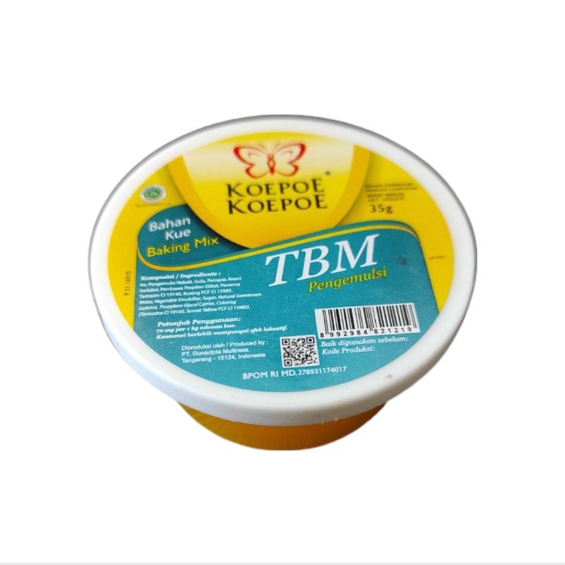 

Koepoe Koepoe TBM Pengemulsi Bahan Kue Baking Mix 35g - Pcs