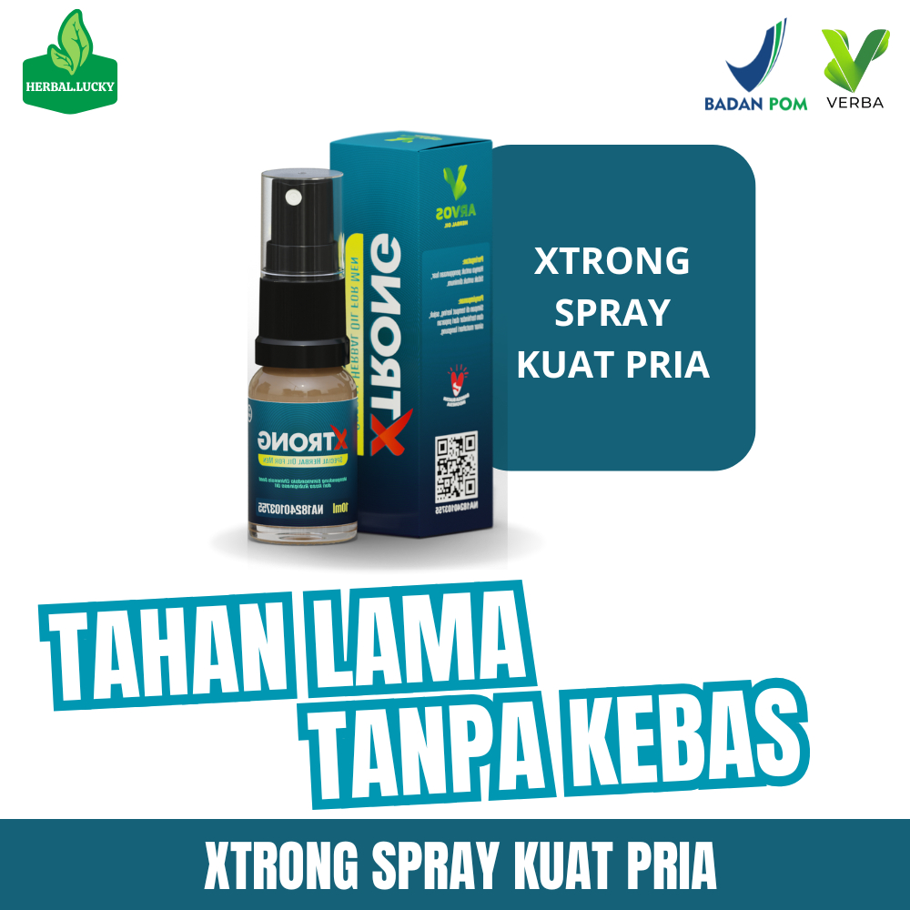 Xstrong Spray Obat Kuat Durasi BerTahan Lama Tanpa Kebas BPOM Original - 10ML