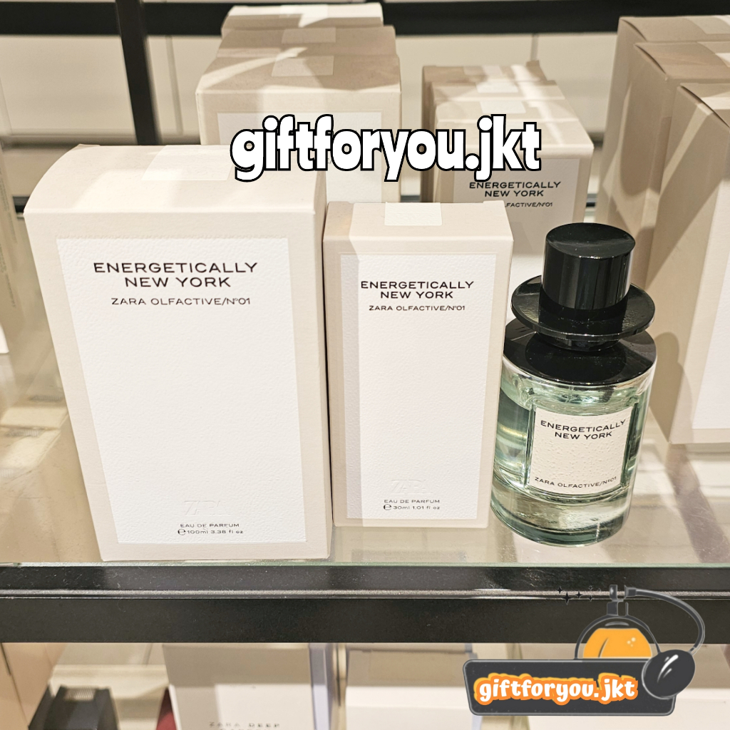 Parfum Zara Energetically New York 30 100  ml EDP Original Olfactive No 01 Woman Perfume Wanita Cewe