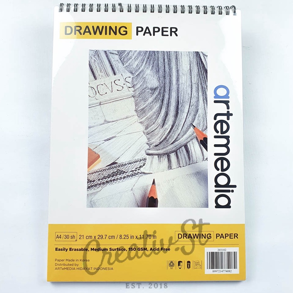 

Obral Belanja ARTEMEDIA Drawing Book Sketch Book A4 3 Sheet Buku Sketsa Gambar Pensil Charcoal Arang 21 Cm X 3 Cm