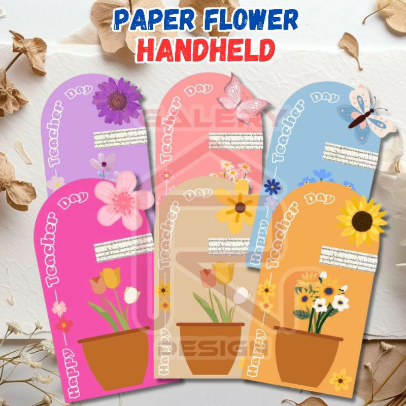 

KERTAS GIFT HARI GURU | PAPER FLOWER HANDHELD | KERTAS PACKING BUNGA | KARTU BUNGA HARI GURU