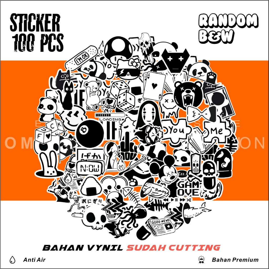 

Sticker Pack Meme panda Aesthetic Paper Vinyl Waterproof Dekorasi Stiker Laptop Buku Journal Koper