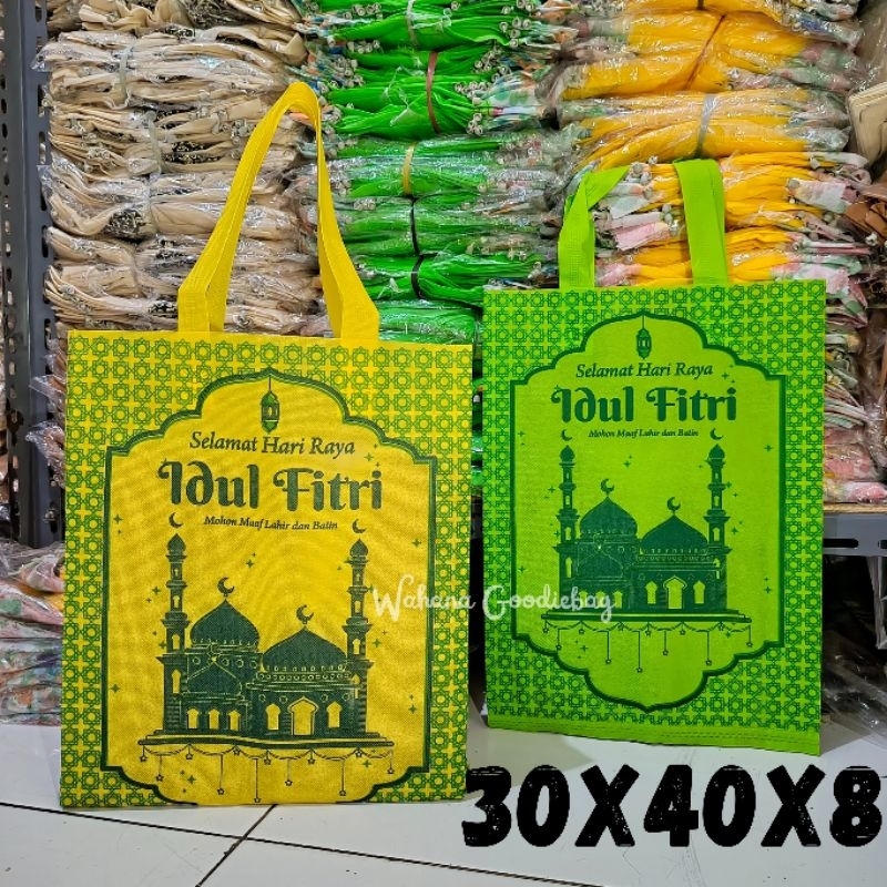 

[isi 12pcs] Tas Idul Fitri Murah 30x40x8 Lipat Samping 2025