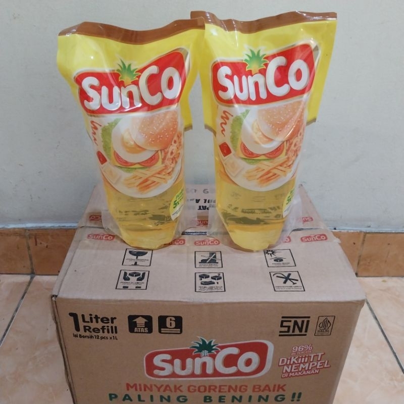 

(JOGJA-JATENG) SUNCO REFIL 1LITER MINYAK GORENG BAIK PALING BENING