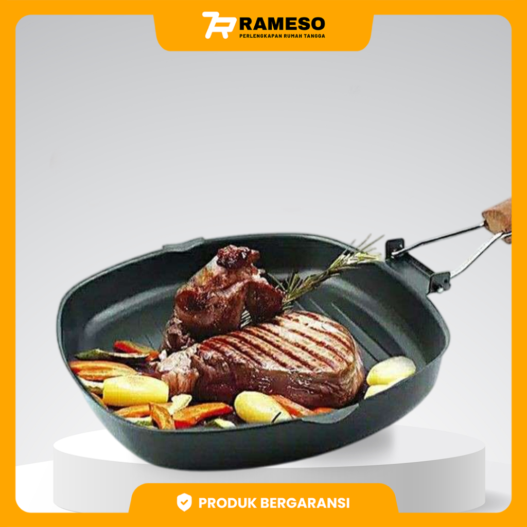 GRILL PAN 2402 GSF / SQUARE GRILL PAN / PANCI TATAKAN GRILL PANGGANGAN BBQ / GSF SQUARE GRILL PAN