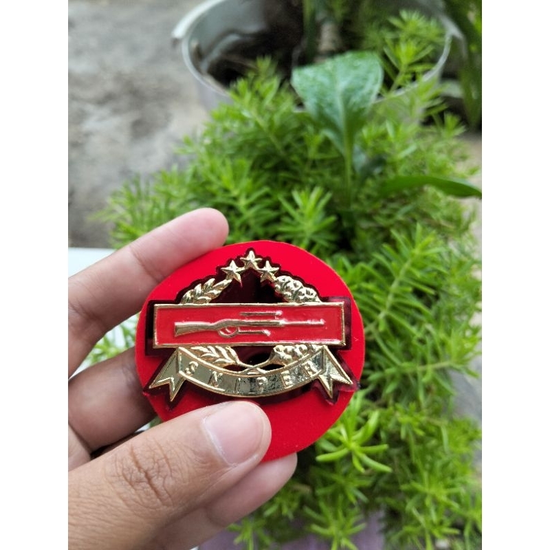 Pin sniper polri premium/pin logam sniper