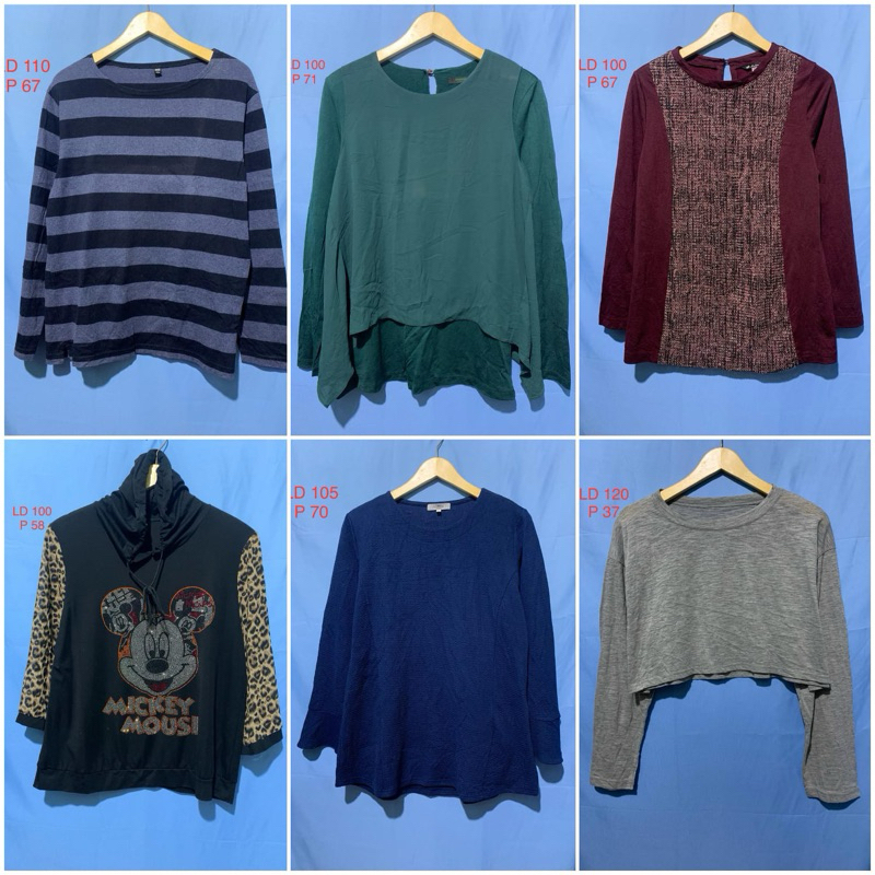 Baju Kaos Panjang Katun/Atasan Wanita