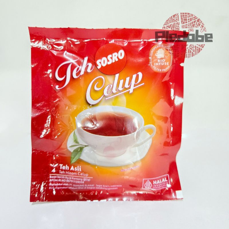 

Teh Celup Sachet Sosro/Cap Botol (isi 4 Bag)