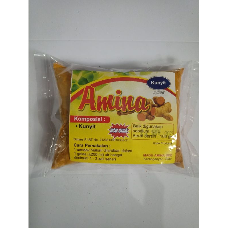 

Amina Kunyit Tanpa Gula 100 gram