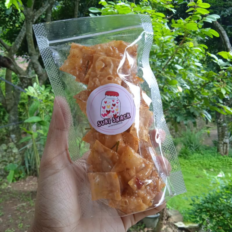 

Kerupuk Pangsit Pedas Manis Lengket/Pencok Pangsit Pedas Manis