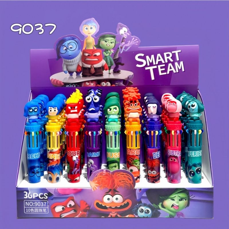 

1 BOX PEN 10 WARNA INSIDE OUT LIMITED EDITION ISI 36