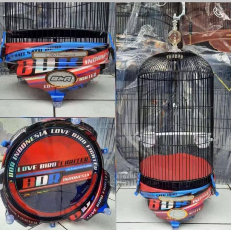 KANDANG SANGKAR LOVEBIRD BNR DECAL HOLOGRAM