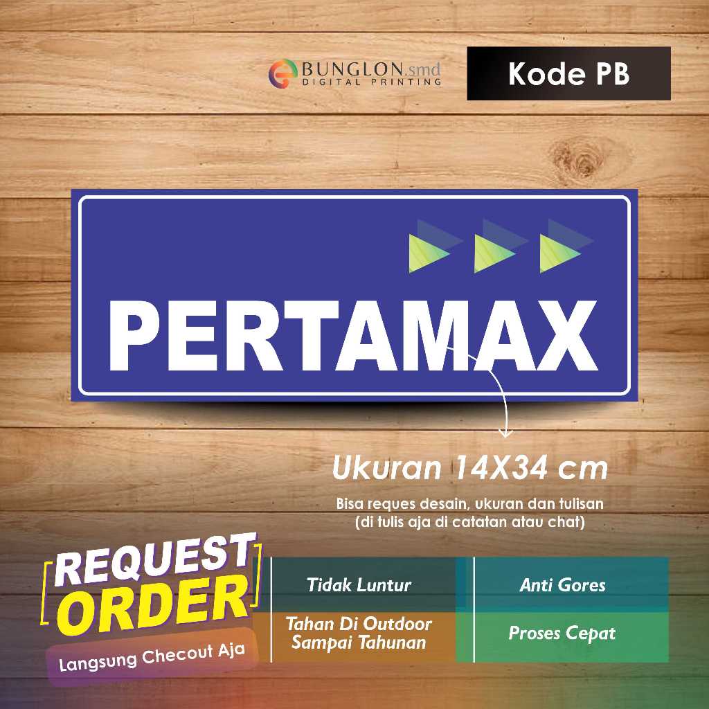 

STIKER PERTAMAX + LAMINASI KODE PB BIRU