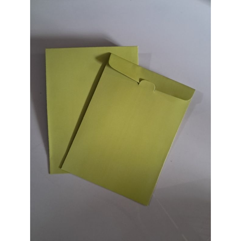 

(1 set isi 7 pcs) Kertas amplop souvenir lebaran idul fitri warna hijau pastel art carton uk 19x14 cm