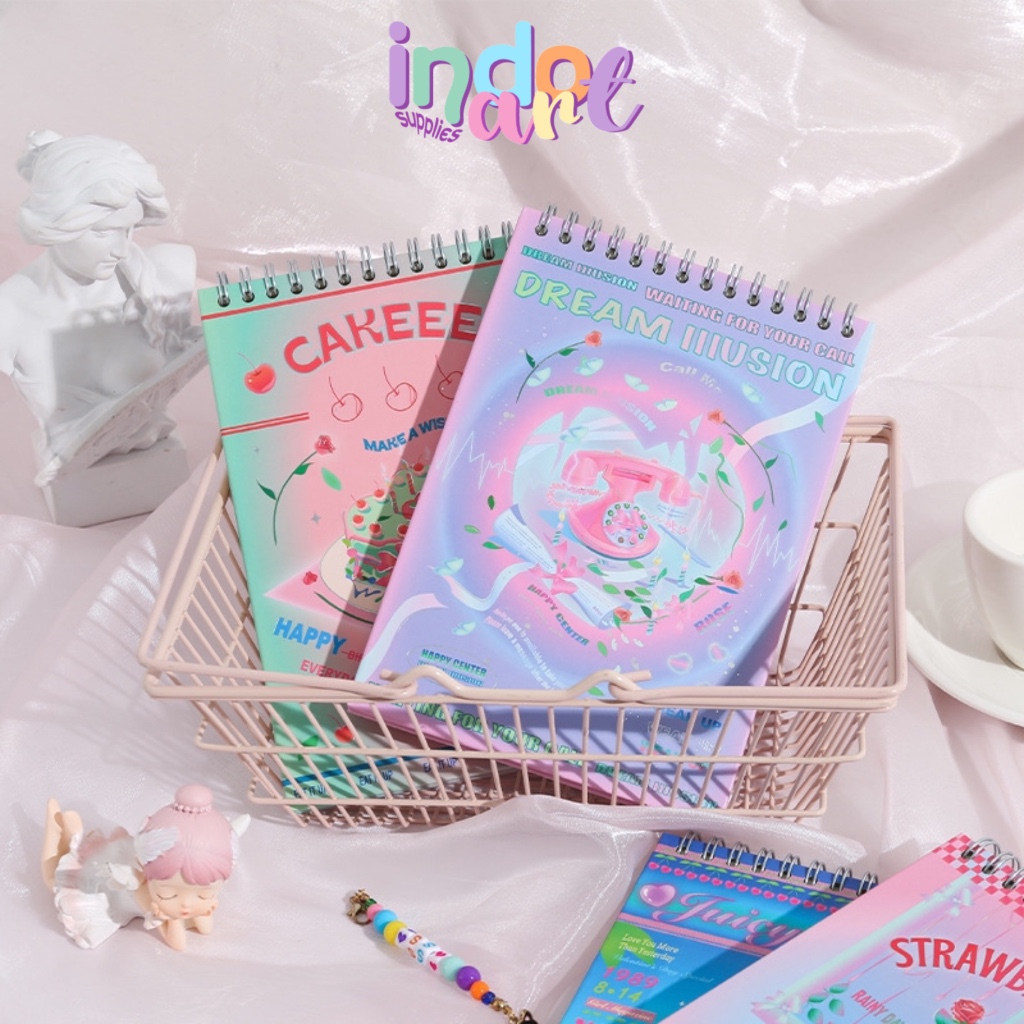 

(IAS) Meet You Notebook Buku Catatan Diary Weekly Planner Ring Notepad Binder