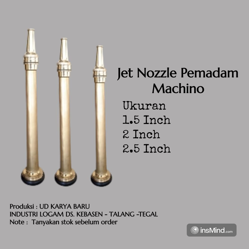 Jet Nozzle Pemadam Api Jet  Chrome Kuningan