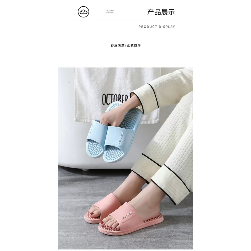 Sandal Wanita Sandal Pijat Terapi Refleksi Sandal Rumah Berkualitas Pria Wanita Ringan Empuk Nyaman