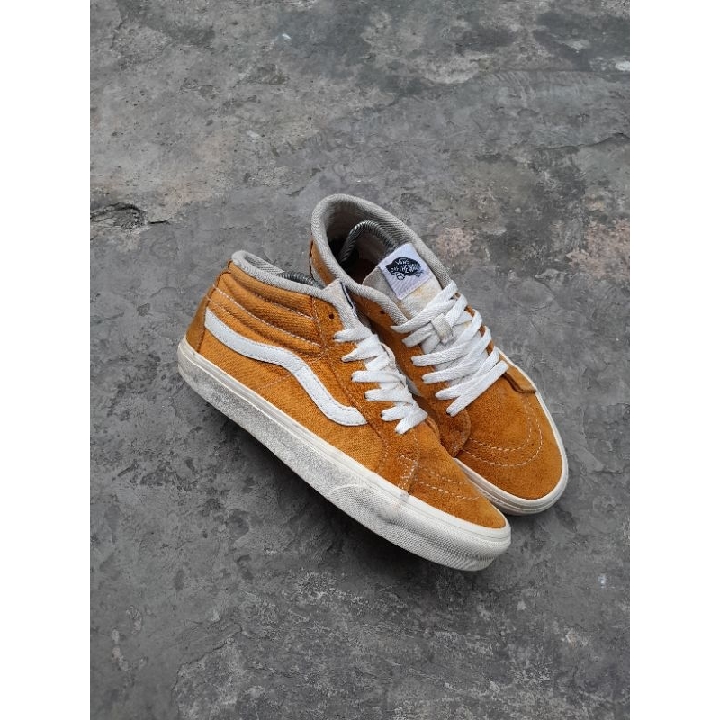 vans sk8 mid reissue // retro sport // sunflower // size 41 (cm26.5)