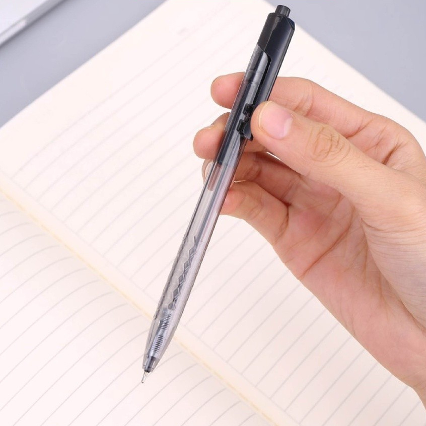 

DELI - EQ01320 Ballpoint Retractable Smooth / Pulpen Pen 0.7mm Black