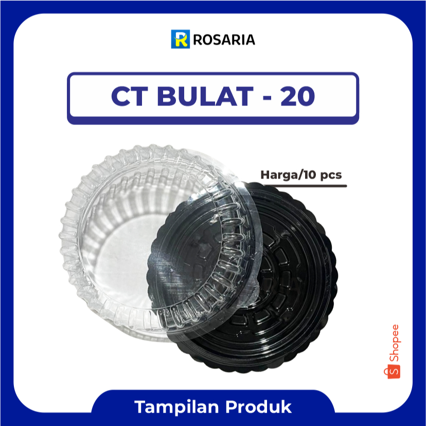 [ 10 pcs ] MIKA CT BULAT 20 MMP Cake Tray Tumini Tart