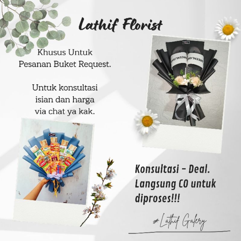 

Request Buket / Segala Macam Buket / Buket Custom / Buket suka-suka / Buket Apa Aja