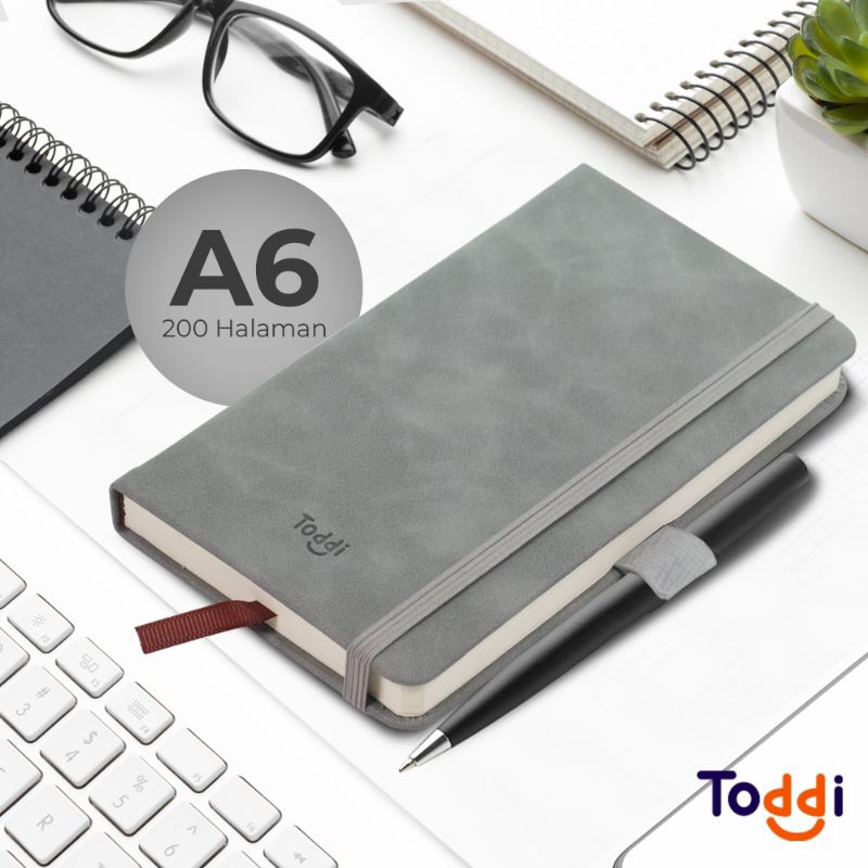 

Toddi Buku Jurnal Hardcover Notebook Diary 200 Halaman Grid A6 - LXY0133 - Gray