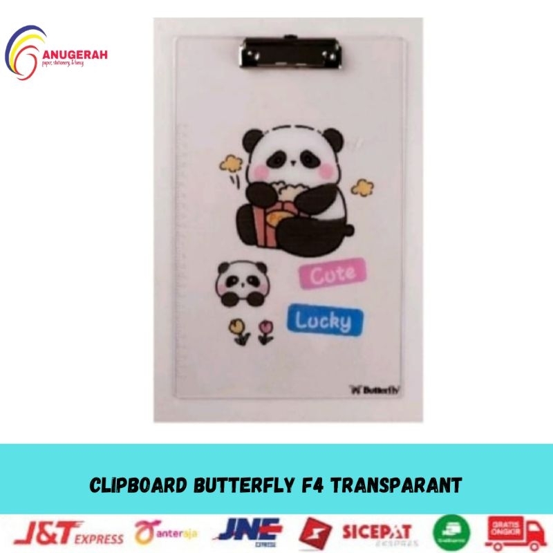 

BUTTERFLY F4 CLIPBOARD TRANSPARANT (PCS)