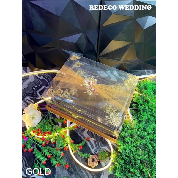 

Terbaru - Box Kotak Seserahan 1 set Isi 4 Pernikahan Full Mika Tempat Jewelery Perhiasan Cincin Aksesoris alat . ..