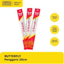 

Penggaris Mika Butterfly 20 cm