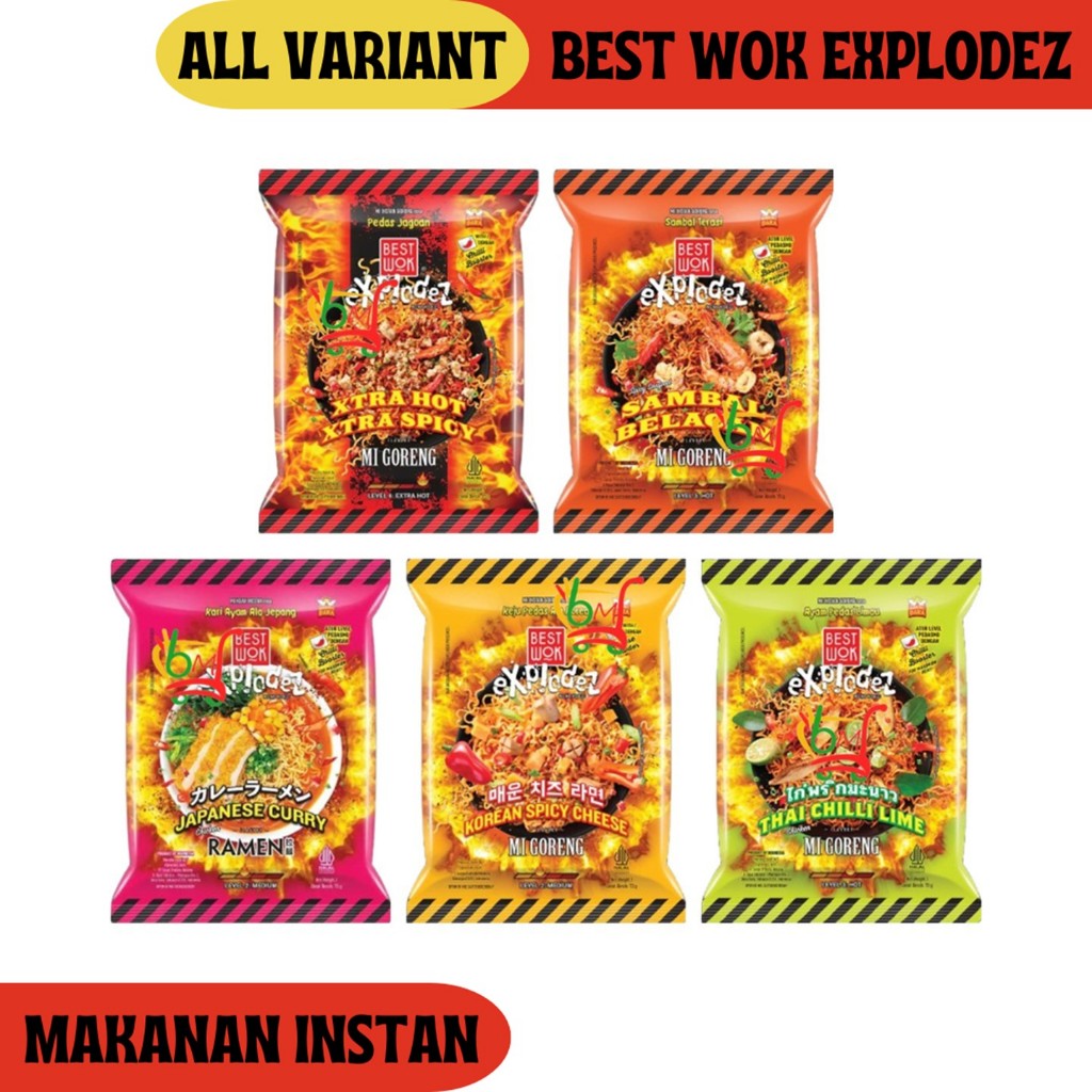 

Best Wok Explodez Mie Instan Pedas All Variant