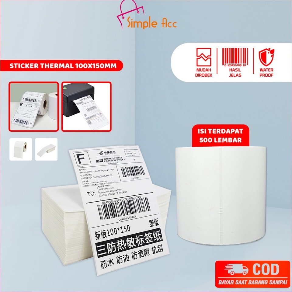 

KODE PRODUK YIJCK6795 DOA72 Label Sticker Thermal 1x15 MM Isi 5 LEMBAR Kertas Stiker Resi Label Barcode Kertas Thermal Kertas Printer