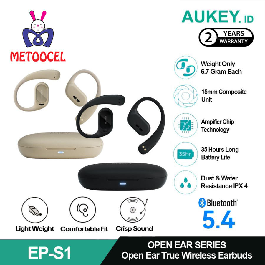 AUKEY EP-S1 Open Ear True Wireless Series TWS Headset Bluetooth With App Control IPX4