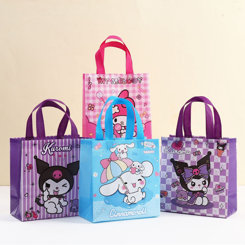 

TAS GOODIE BAG KARAKTER HAPPY BIRTHDAY SANRIO TAS KANTONG KAIN SOUVENIR ULANG TAHUN HAMPERS